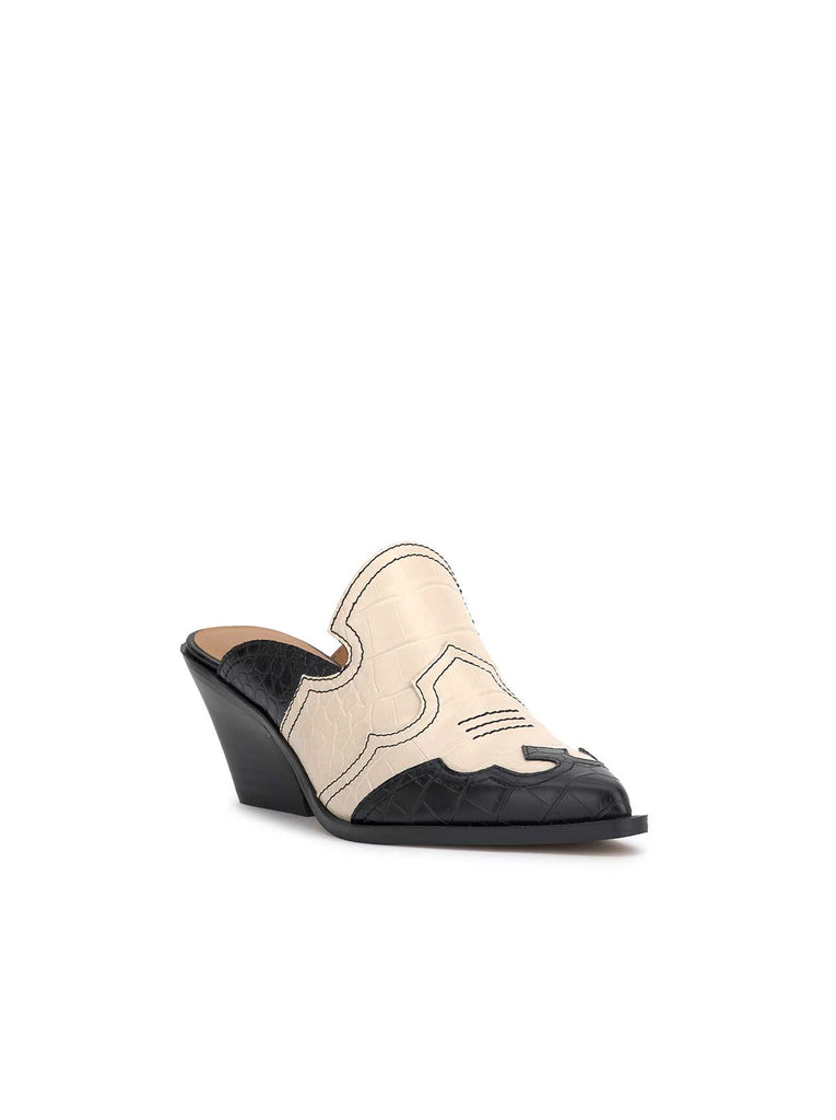 Zurina Heeled Mule in Two-Tone