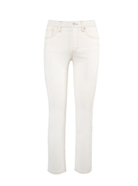 Harmony Straight High Rise Jeans in Ecru