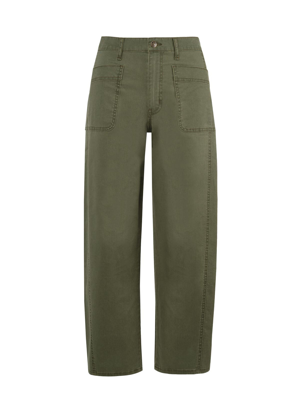 Relaxed Barrel Jeans in Forest Night