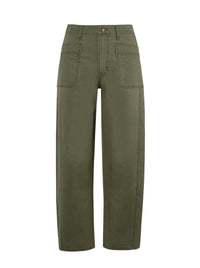 Relaxed Barrel Jeans in Forest Night