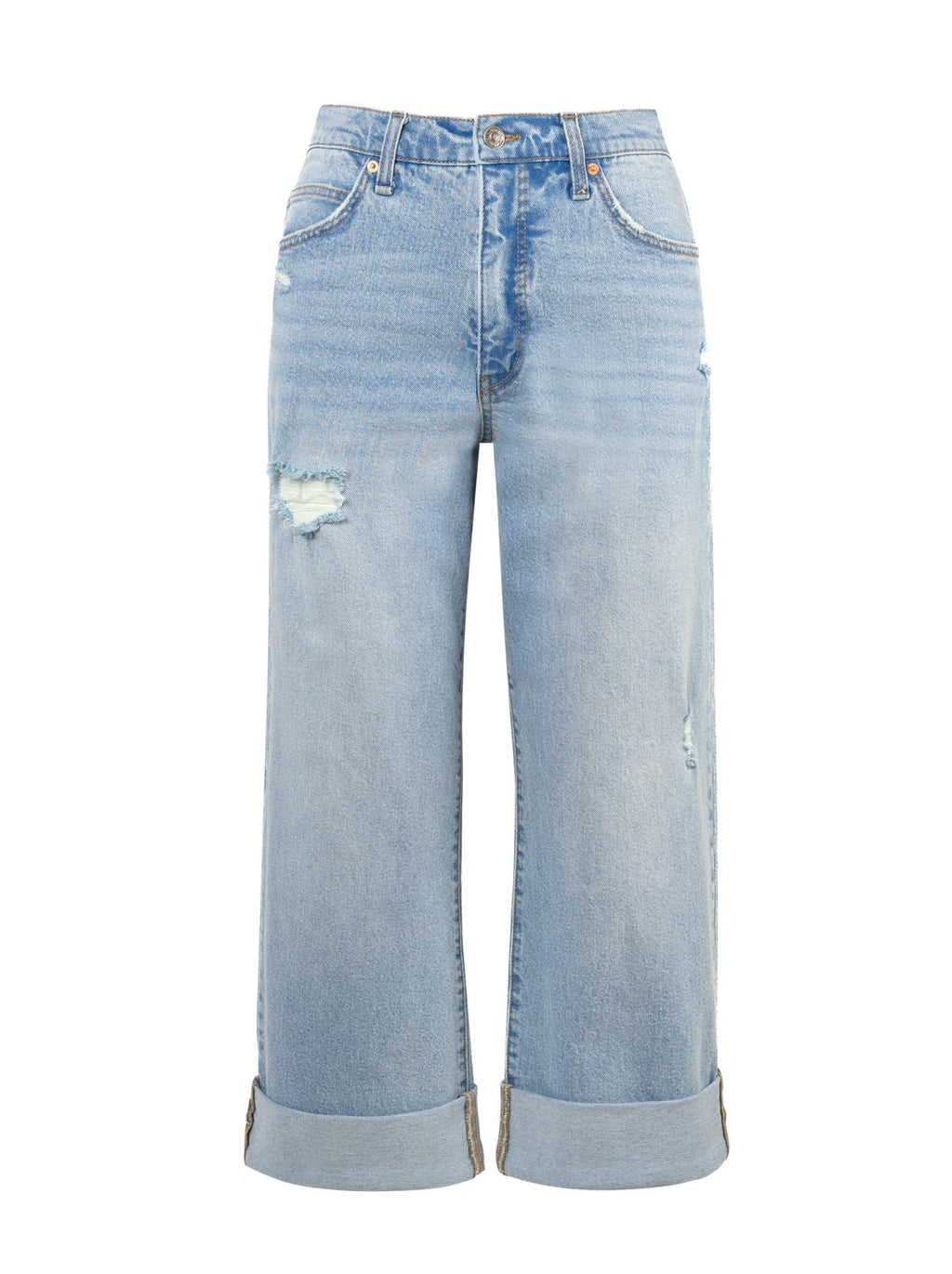 Valentine Wide Leg Boyfriend Jeans in Dearest