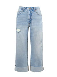 Valentine Wide Leg Boyfriend Jeans in Dearest