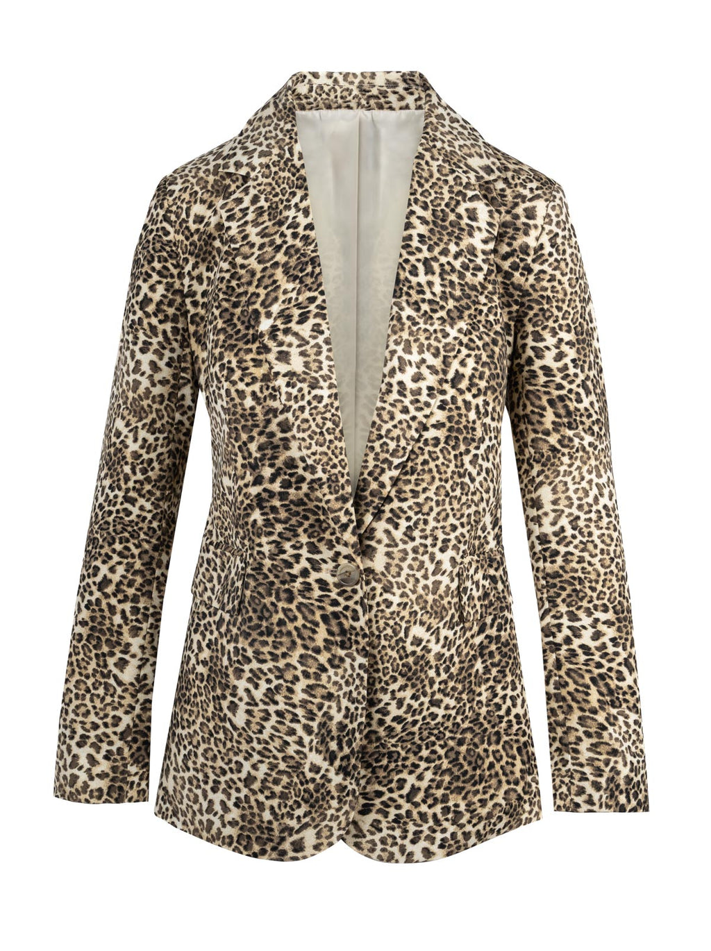 Kailani Blazer in Vanilla Ice Petite Leopard