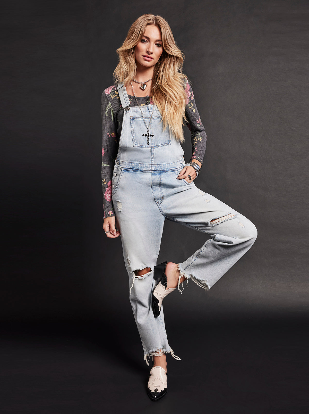 Black Acrylic Cross Necklace