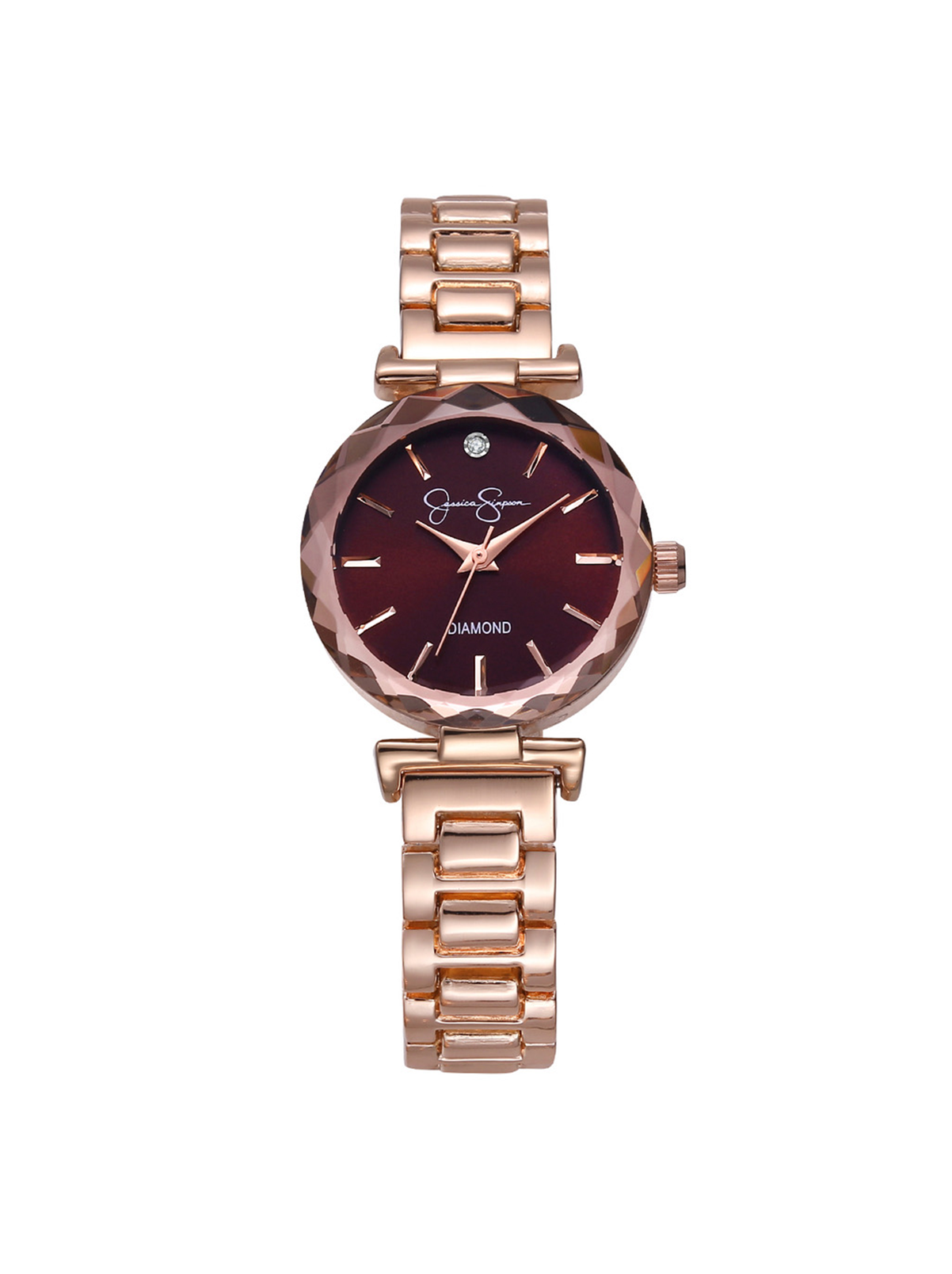 Diamond Dial Bracelet Watch in Rose Gold