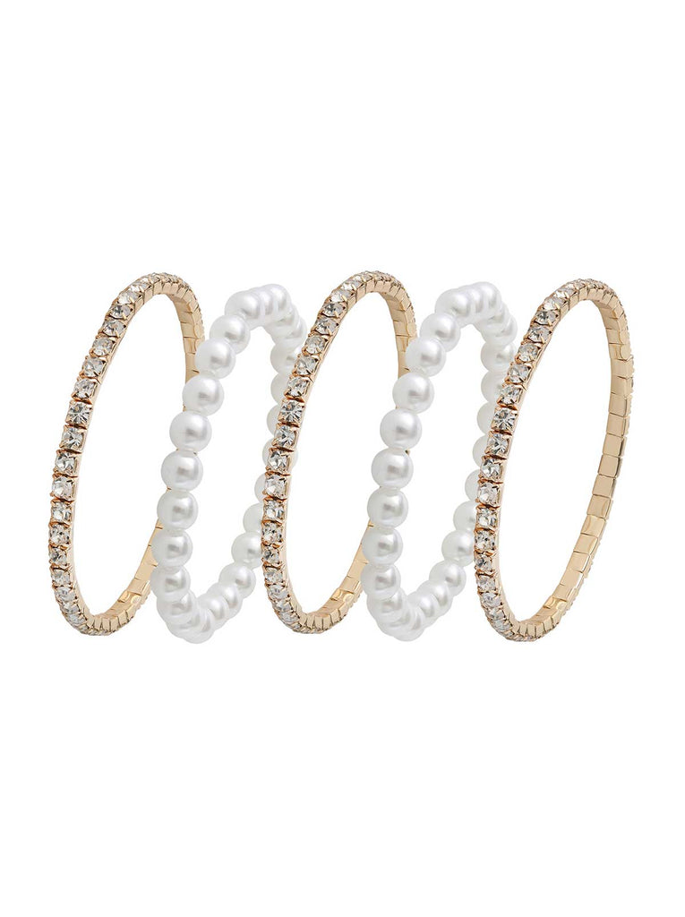 5-Piece Pearl & Tennis Bracelet Set – Jessica Simpson