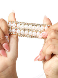 5-Piece Pearl & Tennis Bracelet Set