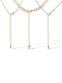 Layered Butterfly Pendant Necklace