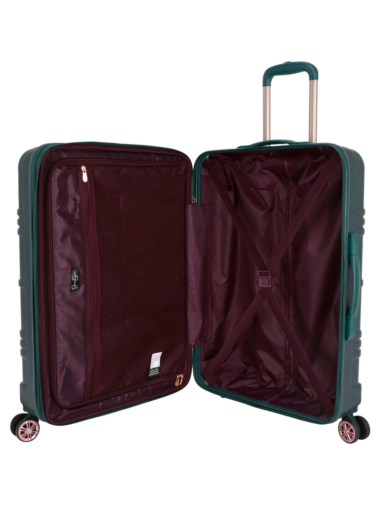 Jewel Plaid Luggage Collection in Jade