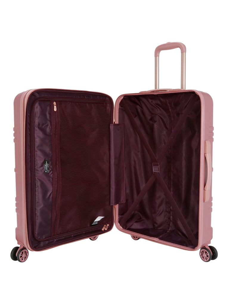 Jewel Plaid Luggage Collection in Rose Gold