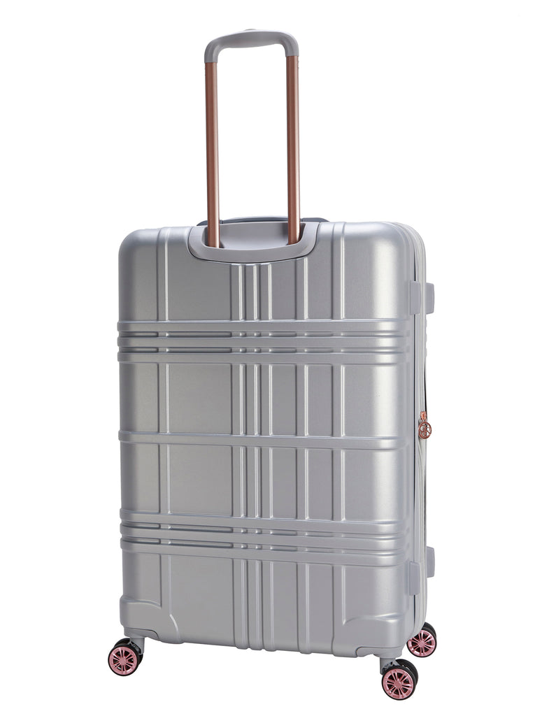 Jewel Plaid Luggage Collection in Silver