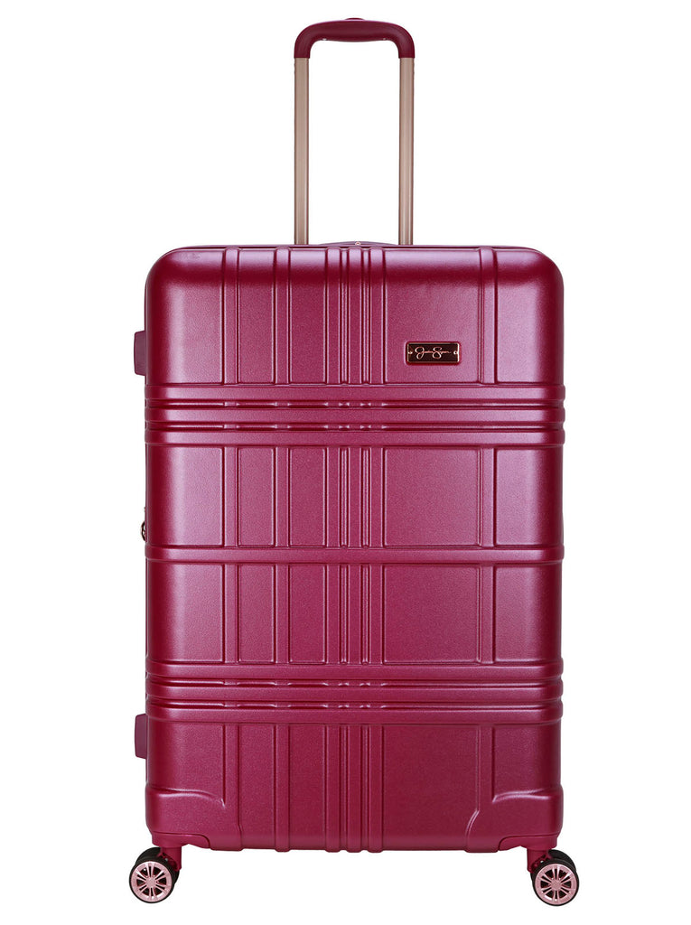 Jewel Plaid Luggage Collection in Violet