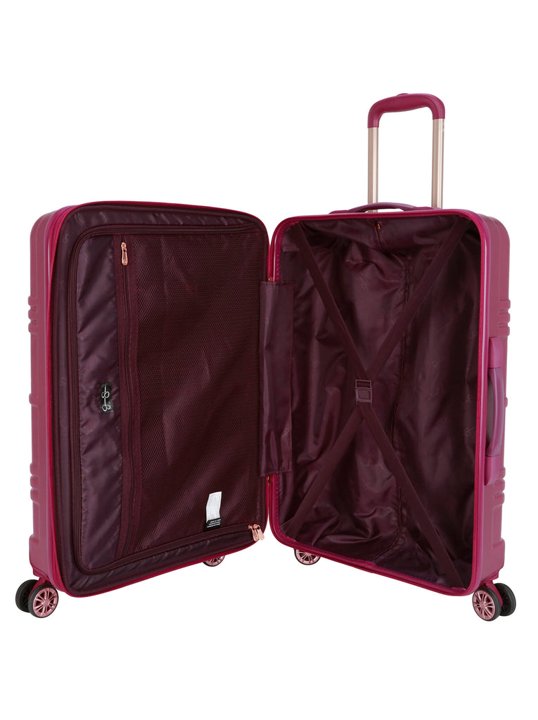 Jewel Plaid Luggage Collection in Violet