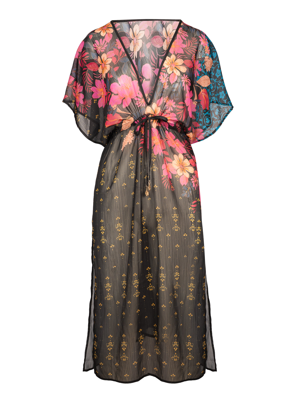 Long Dress Cover Up in Swipe Right - S Long Dress Cover Up in Swipe Right - S