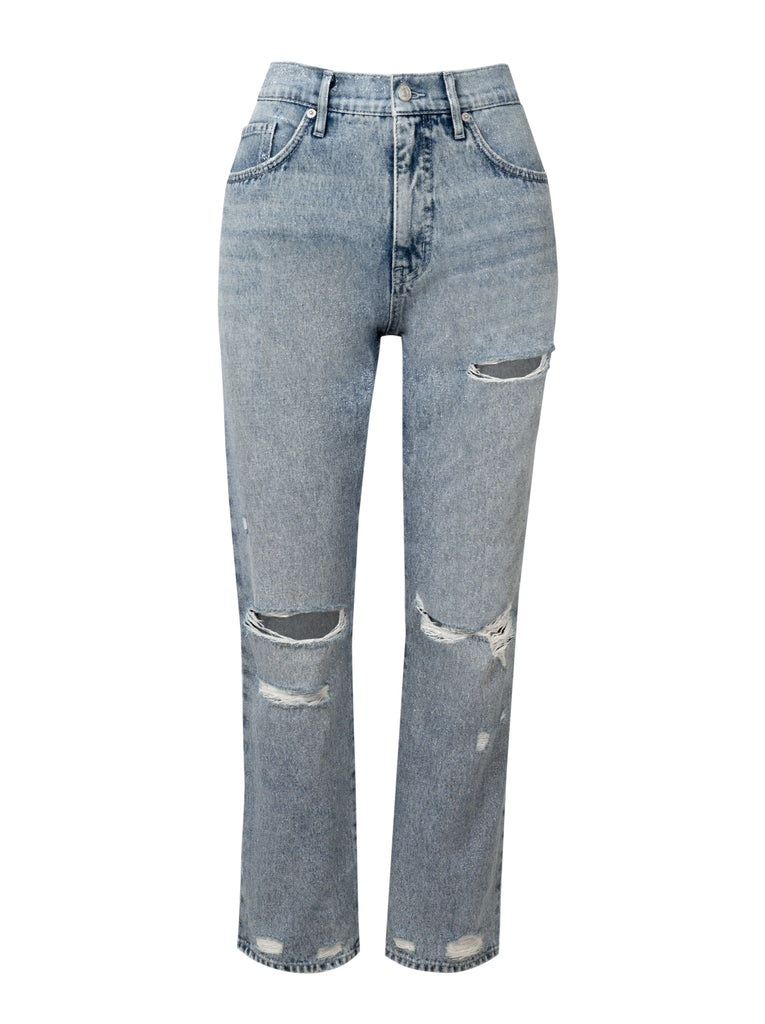 Harmony Straight High Rise Jeans in Aura