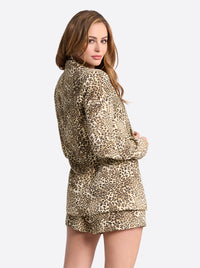 Kailani Blazer in Vanilla Ice Petite Leopard