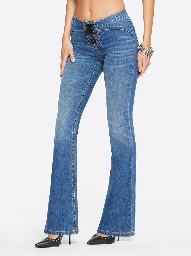 Kiss Me Flare Jeans in Lola