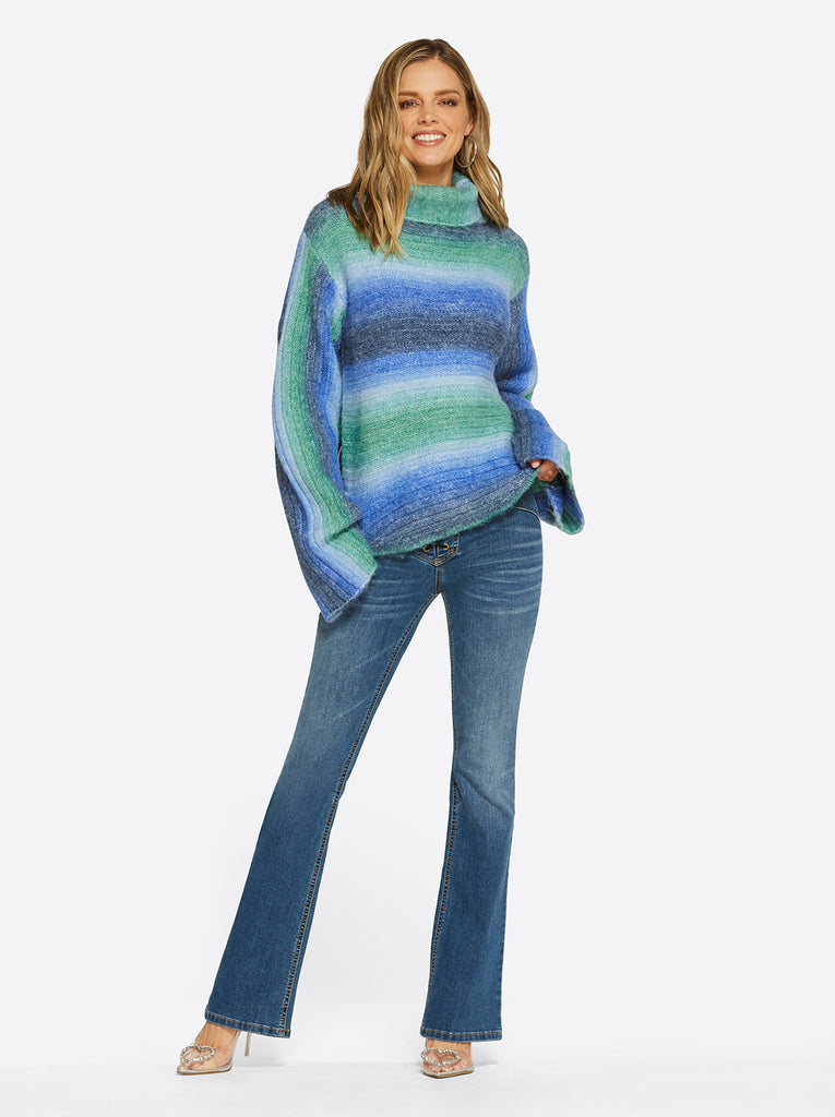 Lana Bell Sleeve Sweater in Corsair