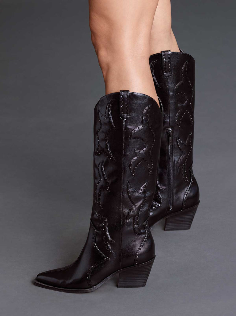 Zaikes Western Boot in Black