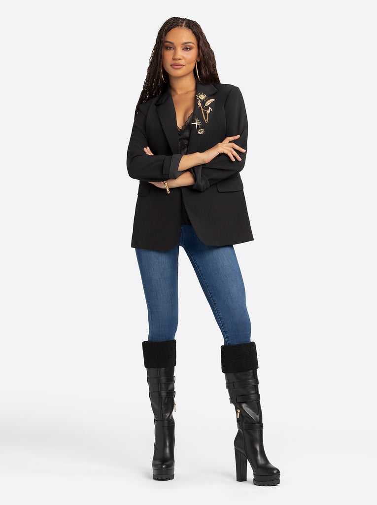 Jessica Simpson 2.0 Lenna Blazer in Black