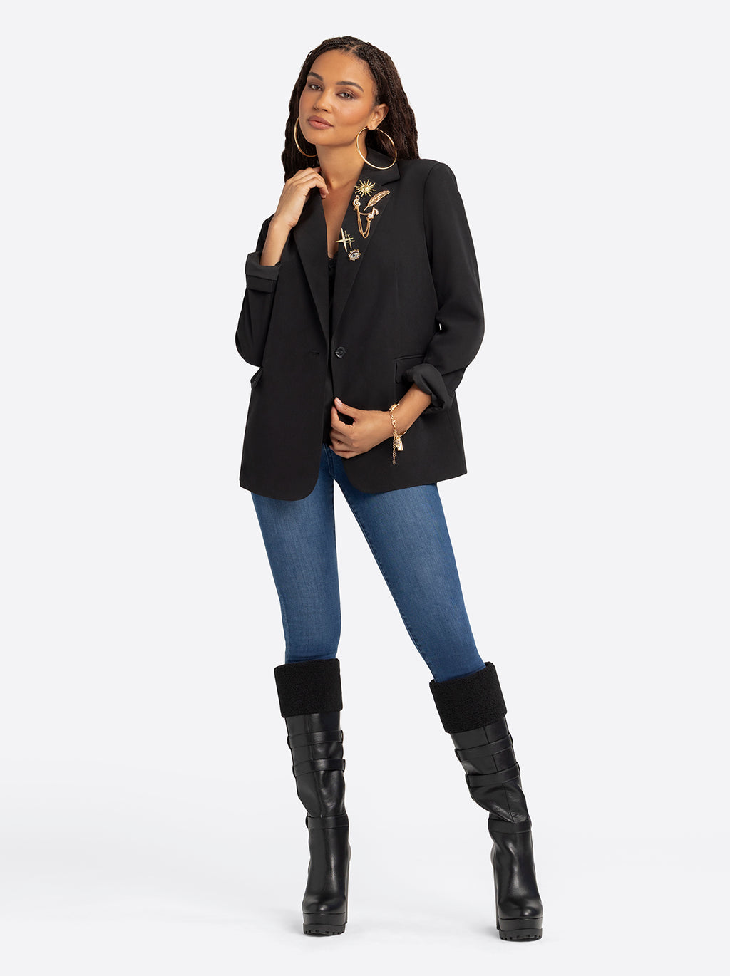 Jessica Simpson 2.0 Debbie High Rise Skinny Jeans in Brook