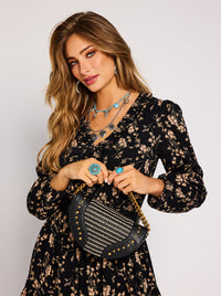 Ellie Shoulder Handbag in Meteorite