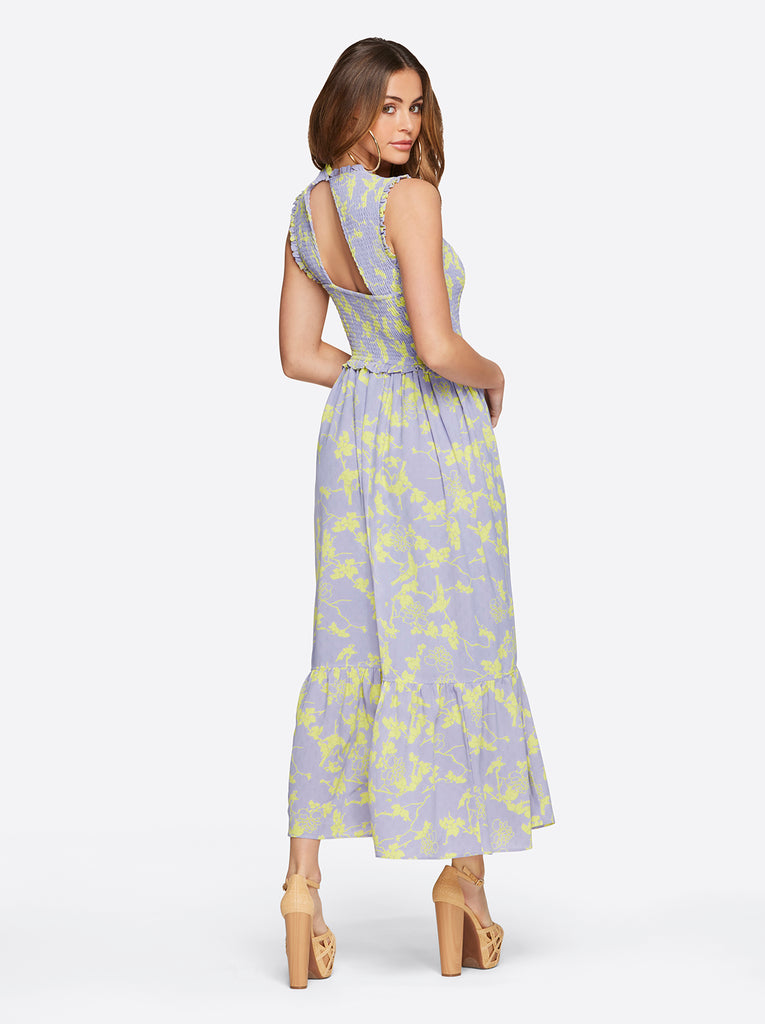 Mira Tiered Ruffle Maxi Dress in Hidden Lotus