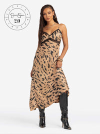 Jessica Simpson 2.0 Bias Dress in Animal Print