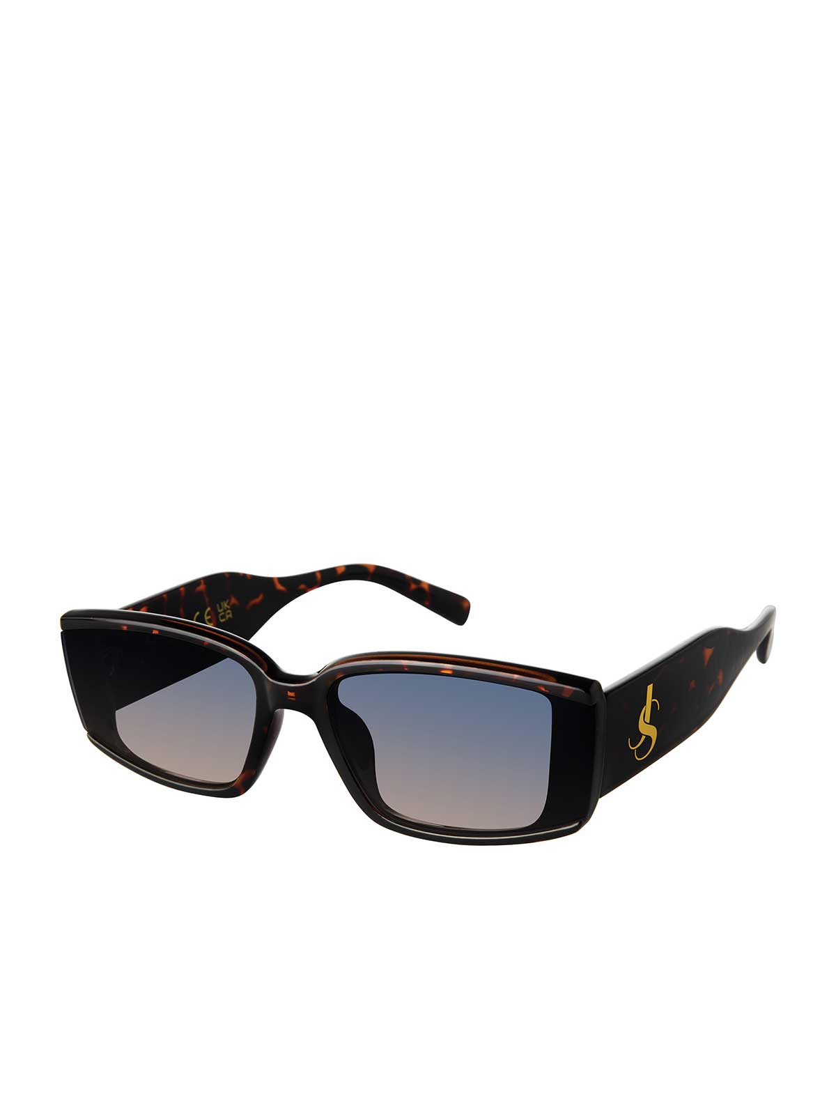 Modern Rectangular Sunglasses in Tortoise
