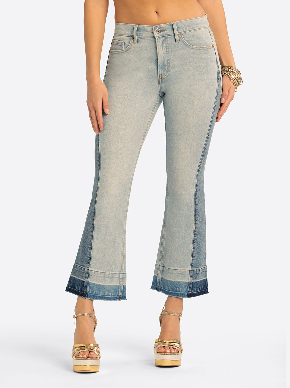 JS Jessica Simpson Plano Ankle Flare Jean in Edgewater