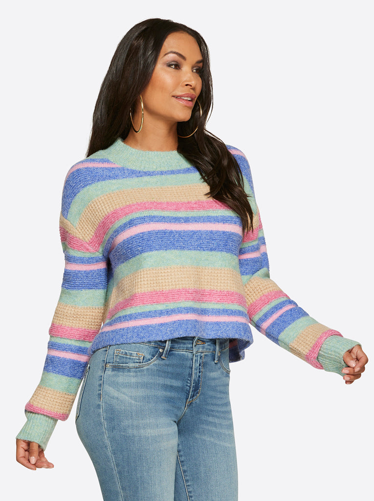 Portia Sweater in Desert Rose Stripe