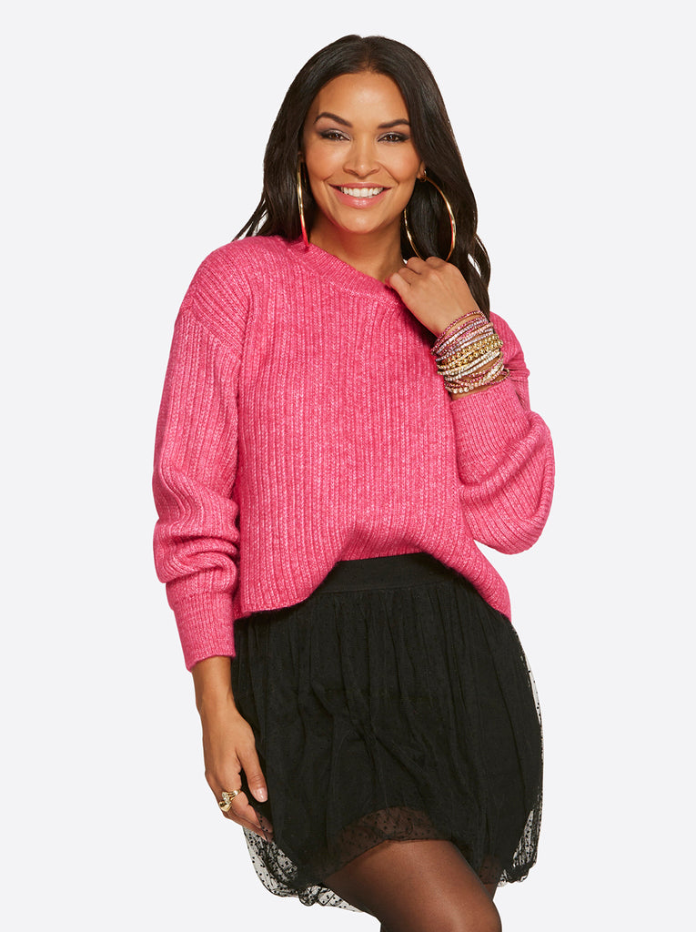 Portia Sweater in Desert Rose