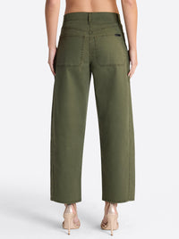 Relaxed Barrel Jeans in Forest Night