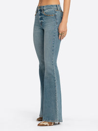 Jessica Simpson 2.0 Stevie Flare Jeans in Poppy