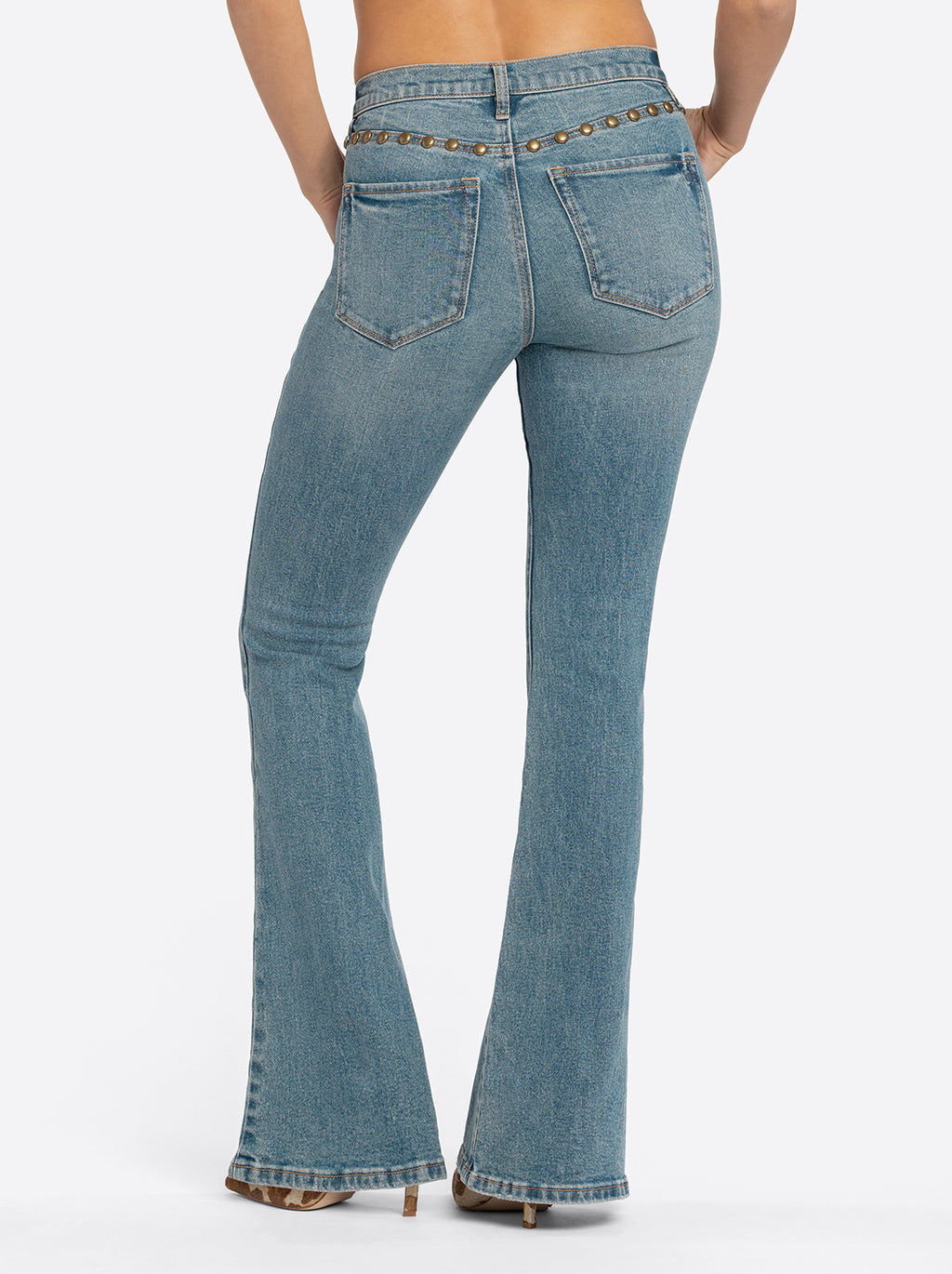 Jessica Simpson 2.0 Stevie Flare Jeans in Poppy