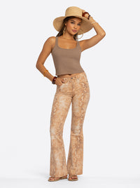Jessica Simpson 2.0 Stevie Flare Jeans in Snake