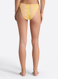High Cut Cheeky Bottom in Foxglove Stripe