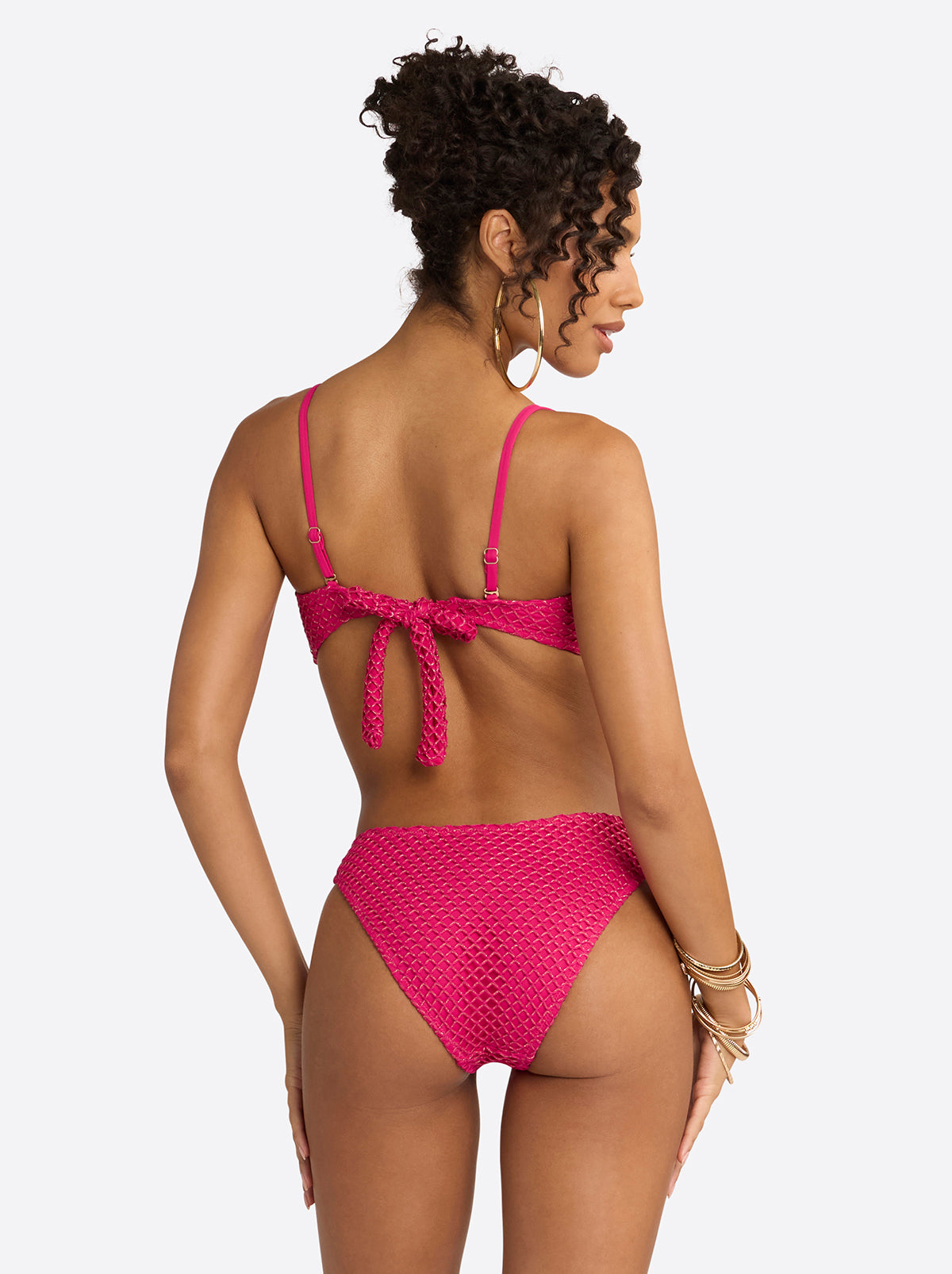 Crochet Ring Bandeau Top in Berry – Jessica Simpson