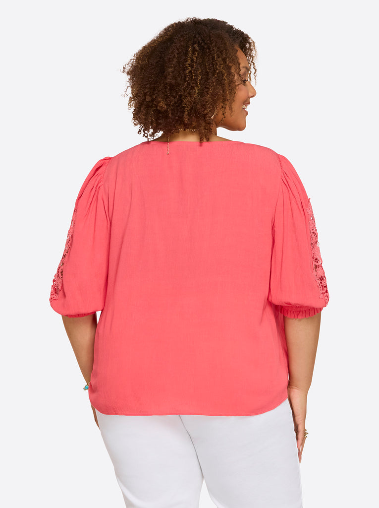 Sibyl Top in Rose Of Sharon