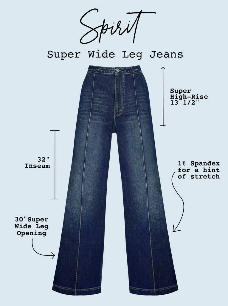 Spirit Super Wide Leg Jean in Soul Mate