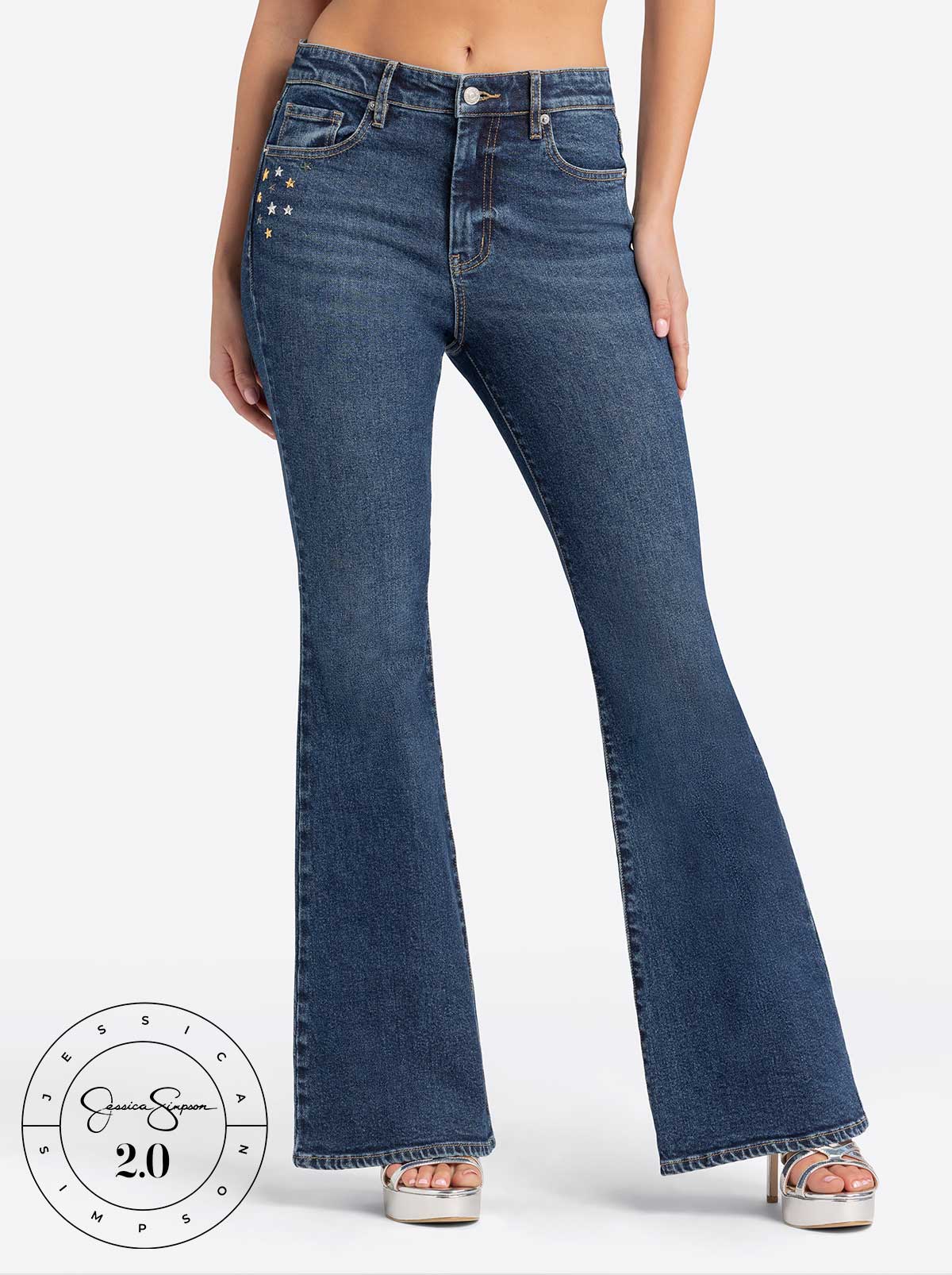 Jessica Simpson 2.0 Stevie Flare Jeans in Milton