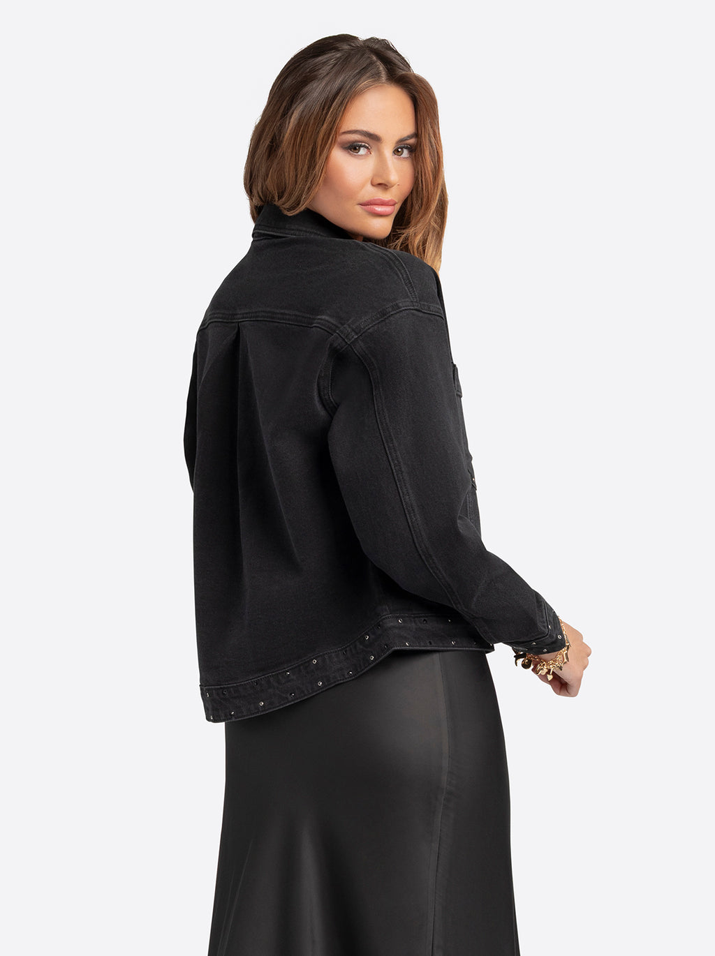 Jessica Simpson 2.0 Trucker Jacket in Luminous