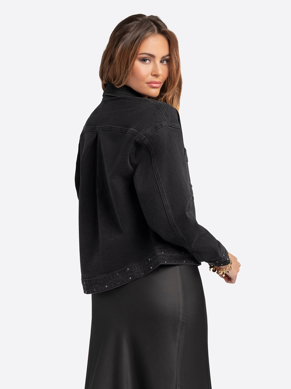 Jessica Simpson 2.0 Trucker Jacket in Luminous