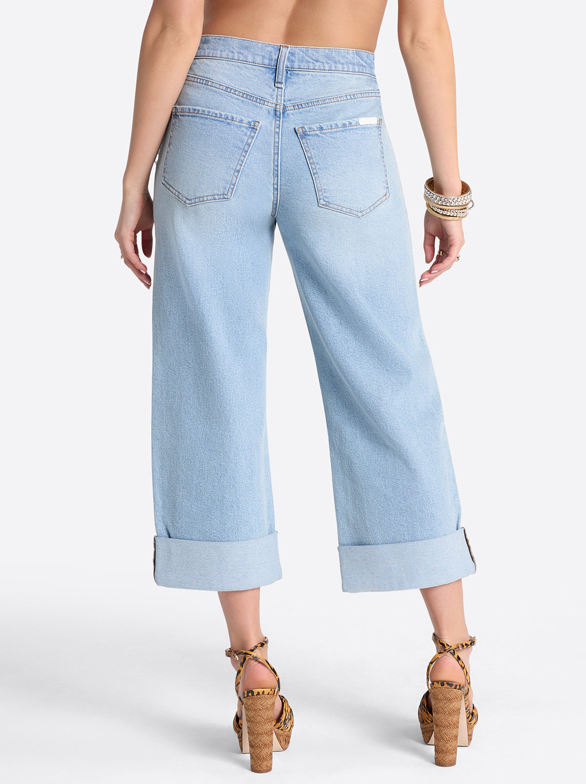 Valentine Wide Leg Boyfriend Jeans in Dearest
