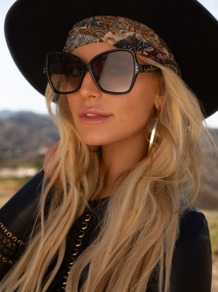 Stylish Butterfly Sunglasses in Black