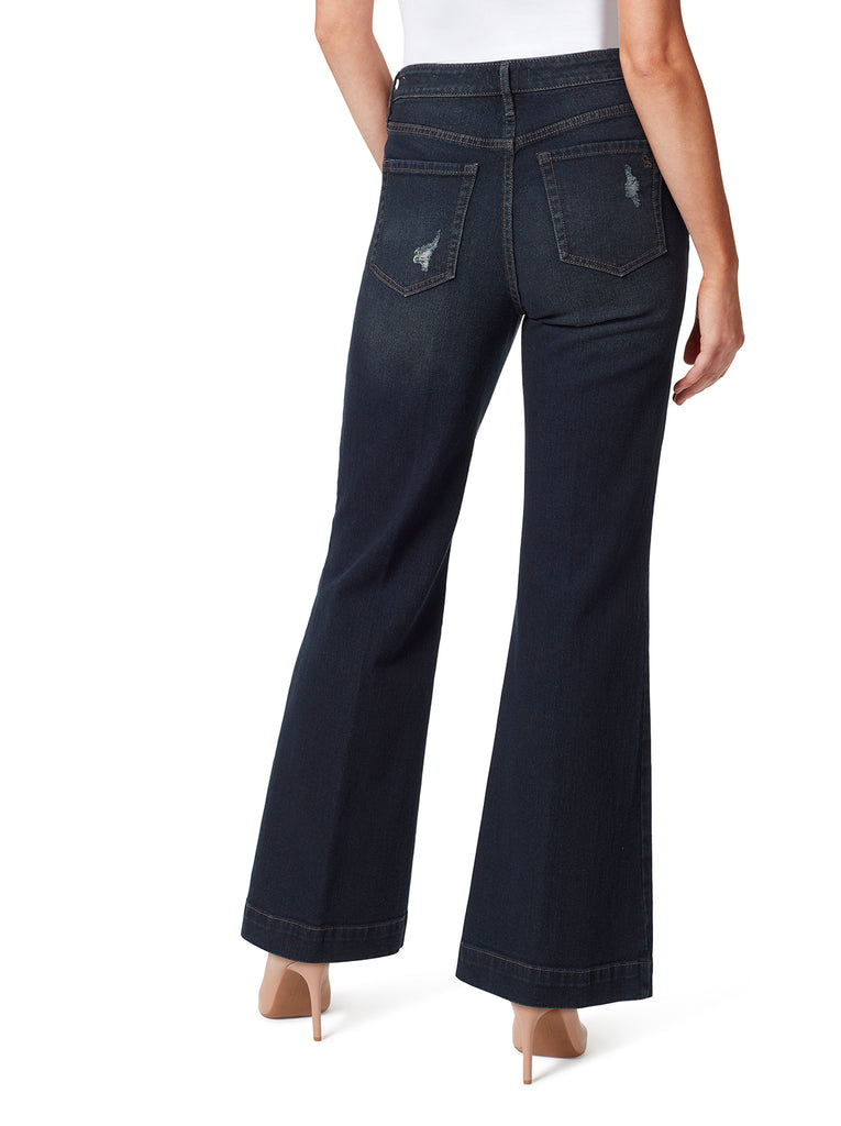 True Love Wide Leg Trouser Jeans in Exhale The Past