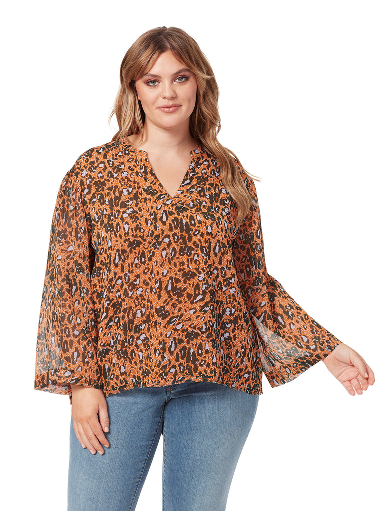 Jenna Top in Speckled Cheetah