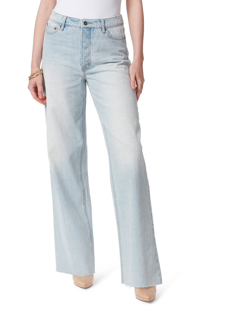 Relaxed Wide Straight Jeans in Heart of Gold