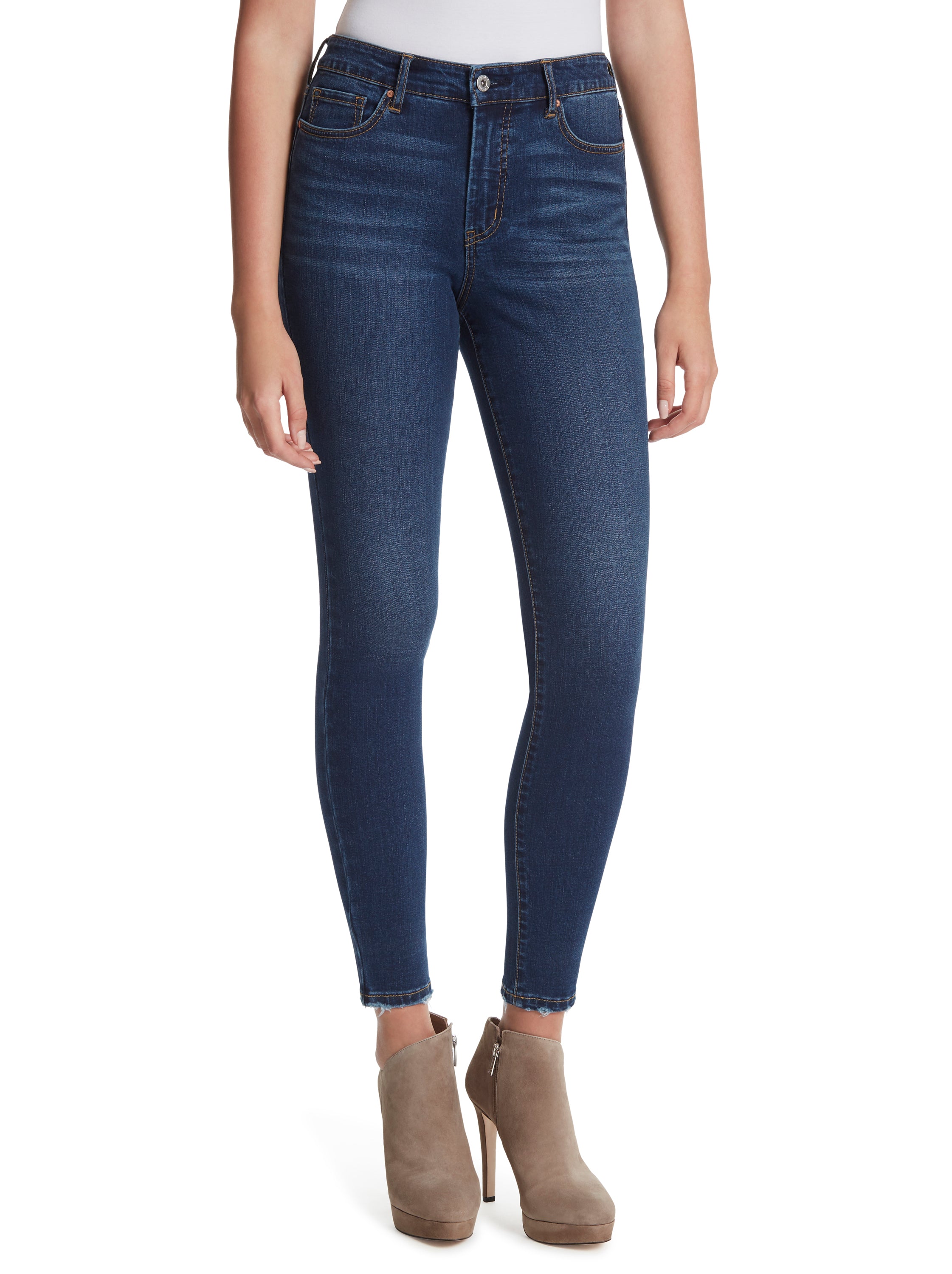 Jessica Simpson Rae High Waisted Ankle Leggings In China Blue At
