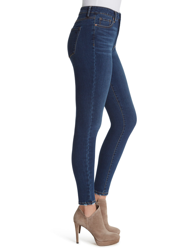Adored High Rise Ankle Skinny Jeans in Mia